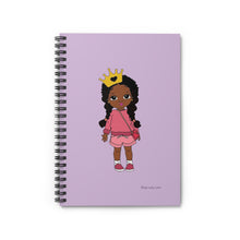 Load image into Gallery viewer, Naomi Curls Spiral Ruled Journal - Purple