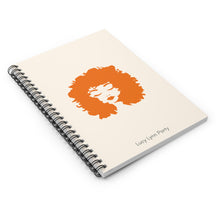Load image into Gallery viewer, Lucy Curls Spiral Lined Ruled Notebook - Cream & Orange