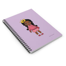 Load image into Gallery viewer, Naomi Curls Spiral Ruled Journal - Purple