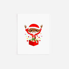 Load image into Gallery viewer, Jolly Black Santa Claus Christmas Cards