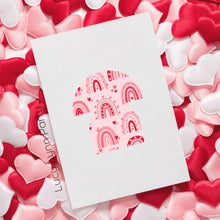 Load image into Gallery viewer, Mushroom Heart Pattern Valentine's Day Card