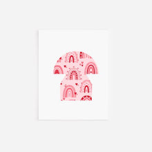 Load image into Gallery viewer, Mushroom Heart Pattern Valentine's Day Card