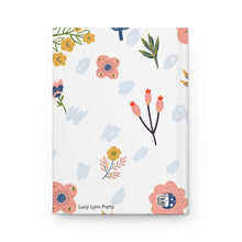 Load image into Gallery viewer, Flowers and More White Hardcover Journal Matte
