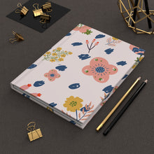 Load image into Gallery viewer, Flowers and More Blue &amp; Blush Hardcover Journal Matte

