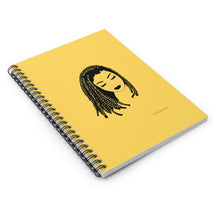 Load image into Gallery viewer, Dee Spiral Lined Ruled Notebook - Yellow &amp; Black

