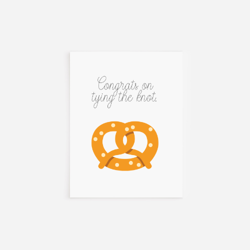 Congrats on Tying the Wedding Card