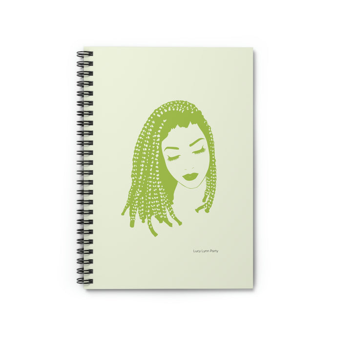 Dee Spiral Lined Ruled Notebook - Green